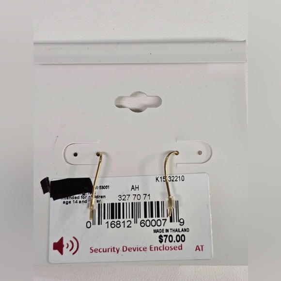 Kohls Primavera 24k Gold Over Silver Filigree Heart Earrings - Picture 3 of 3